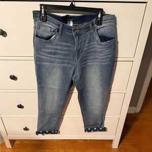 VENUS Denim Jeans with Star Accents
